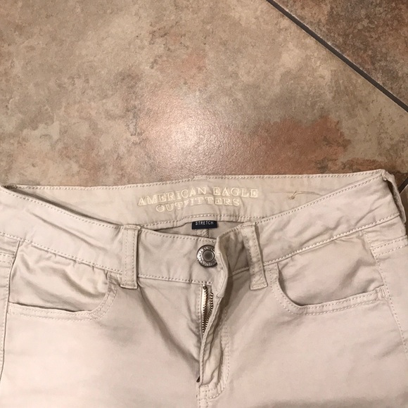 Cream American Eagle stretch jeans - Picture 1 of 4